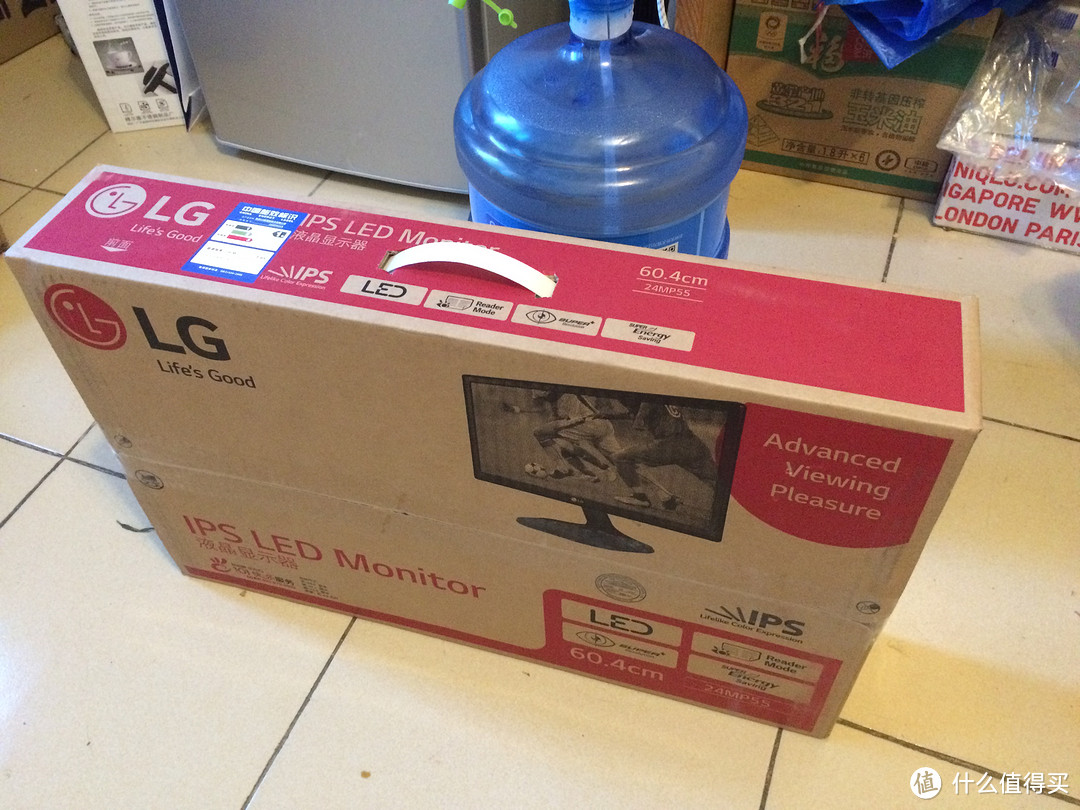 来晒晒某东的速度——LG 24MP55VQ 23.8英寸 IPS硬屏 显示器 晒单