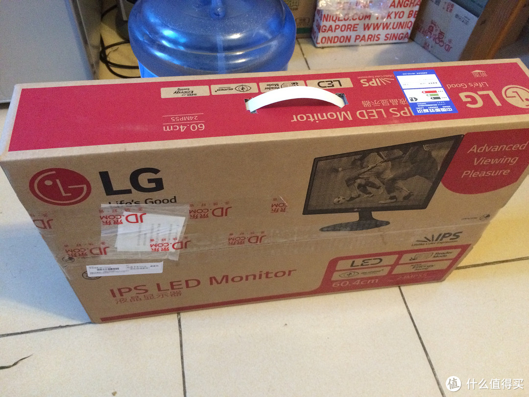 来晒晒某东的速度——LG 24MP55VQ 23.8英寸 IPS硬屏 显示器 晒单