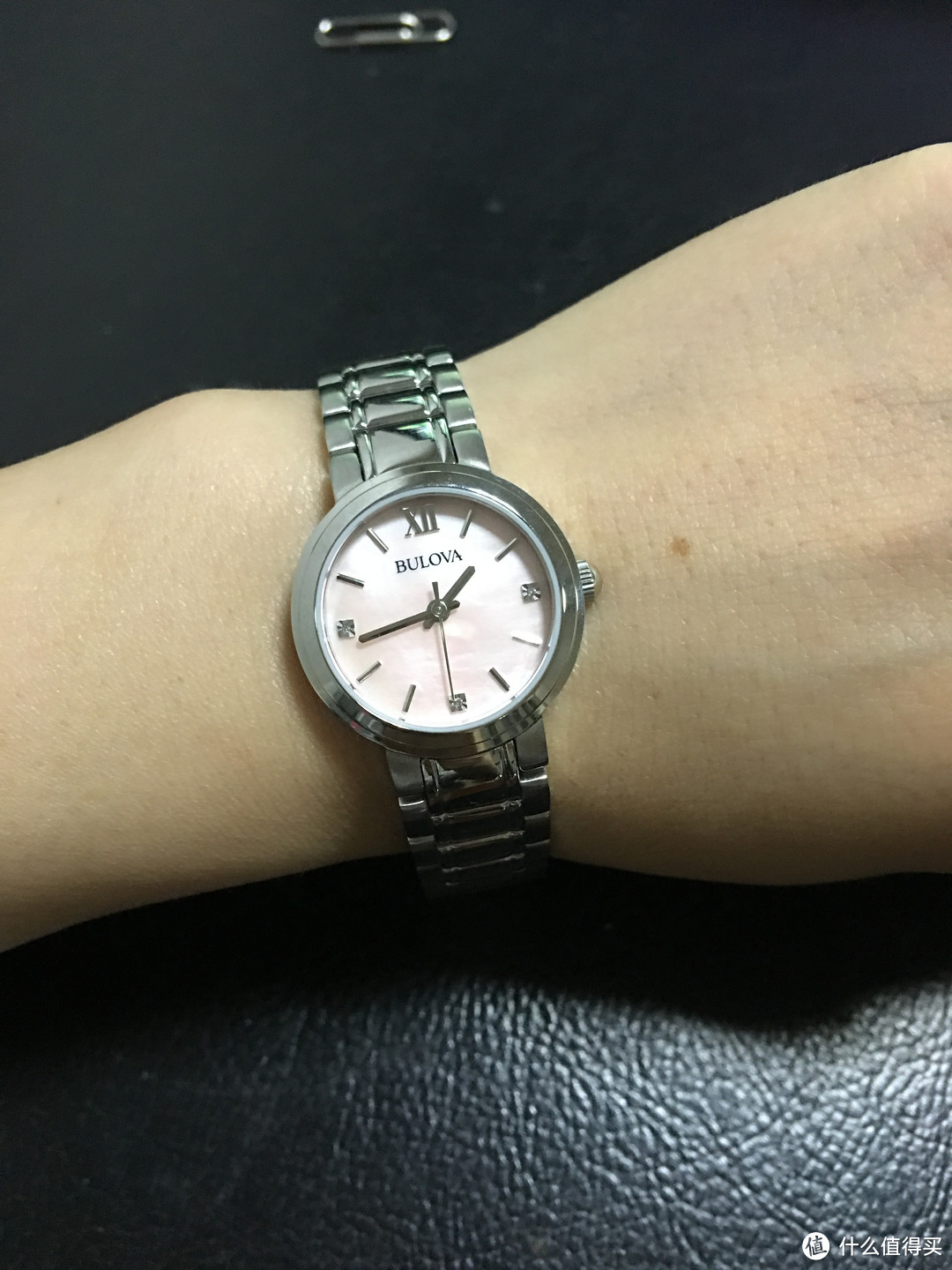 送给侄女的粉粉 BULOVA 宝路华 96P165 时装腕表