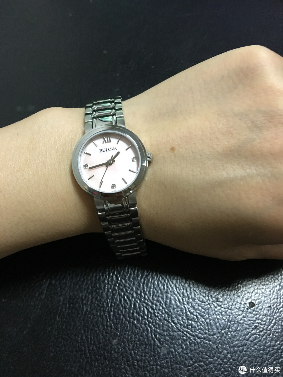 送给侄女的粉粉 BULOVA 宝路华 96P165 时装腕表