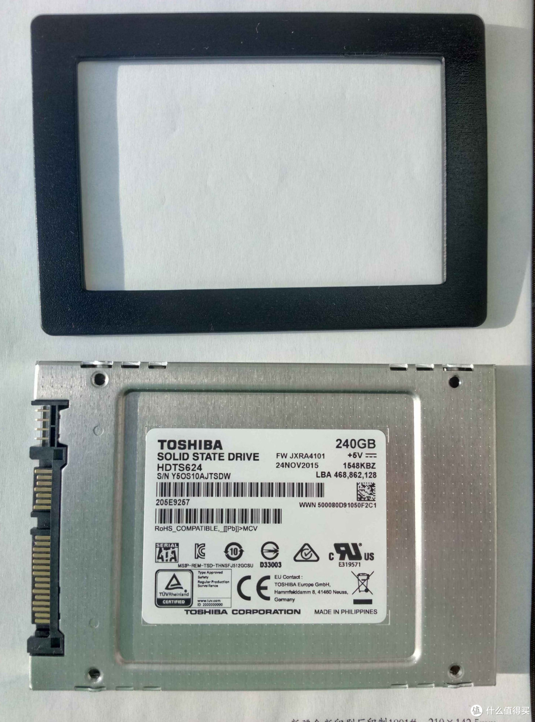 迟到的升级 — TOSHIBA 东芝 Q200 EX 240G SSD固态硬盘