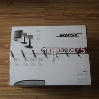 Bose Companion5 多媒体扬声器音箱外观展示(低音炮|插口|旋钮|卫星箱)