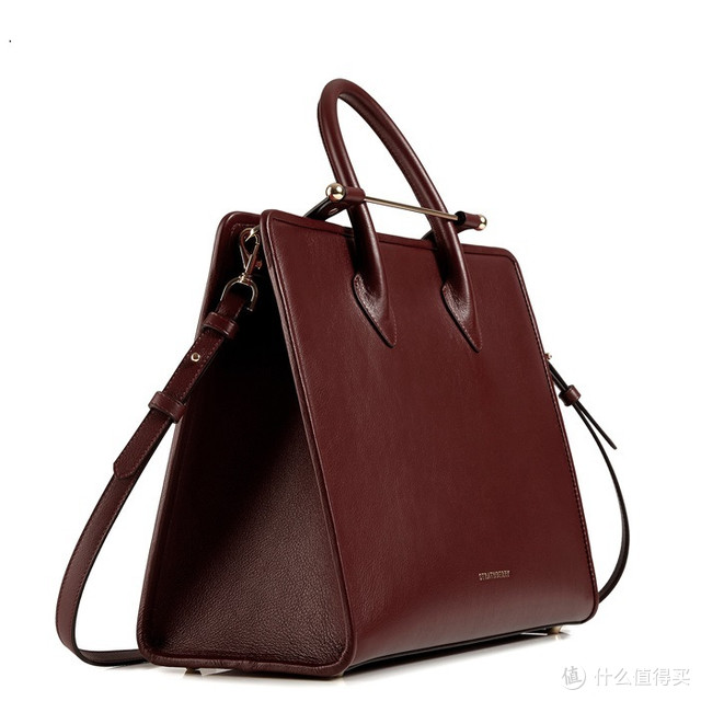 The Strathberry Tote Burgundy 开箱 附真人兽出境