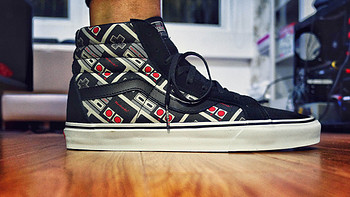 #本站首晒# 再见反绒皮：Vans 范斯 X Nintendo联名 高帮红白手柄合作款