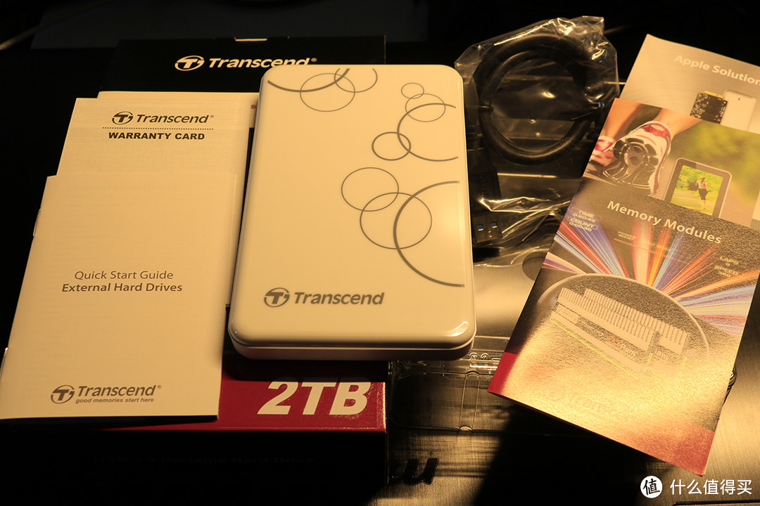 Transcend 创见  白马王子 2TB移动硬盘 开箱+拆机装进笔记本