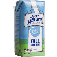 澳洲进口牛奶 So Natural 全脂UHT牛奶/箱 （200mlx24）