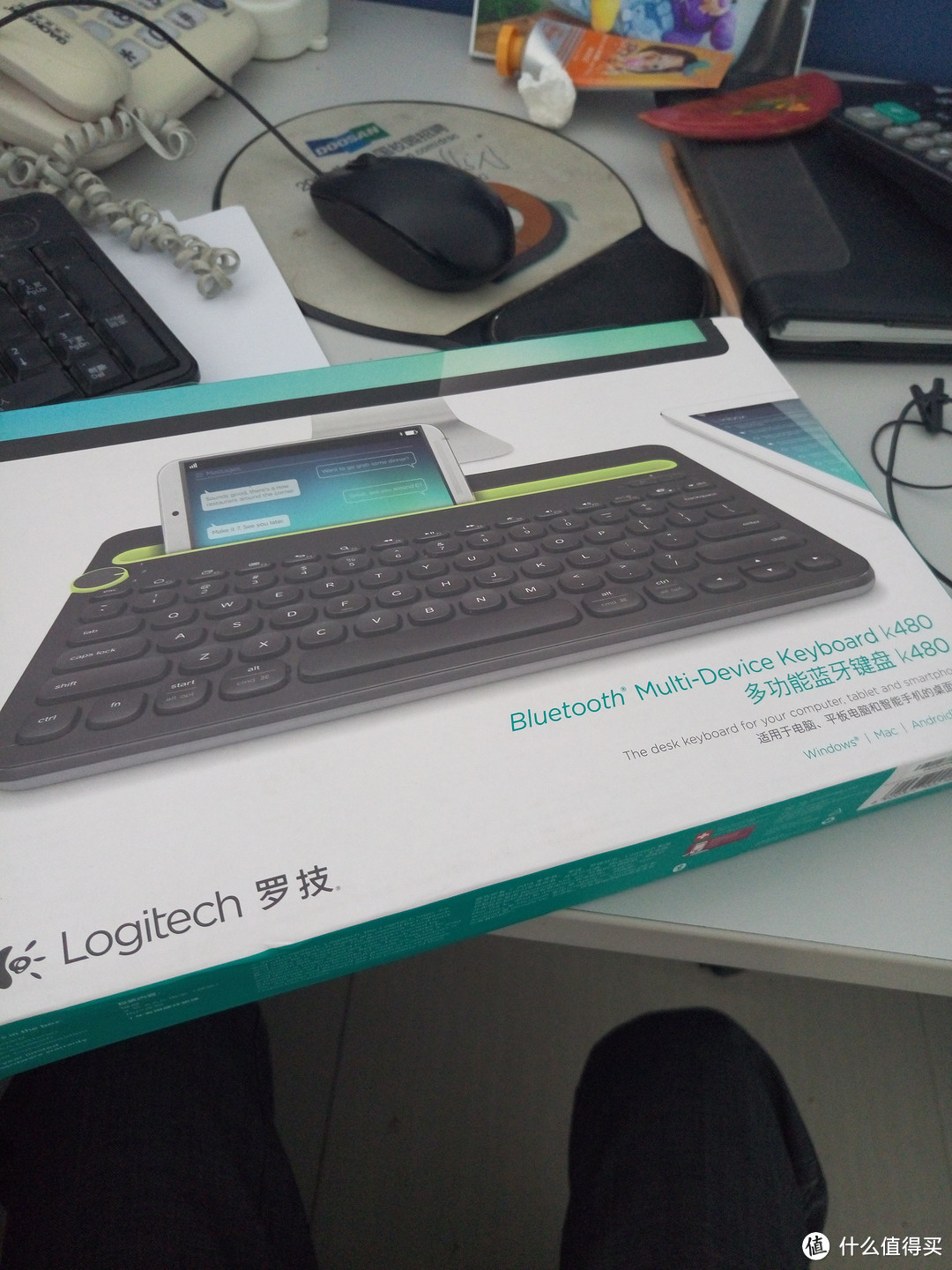 Logitech 罗技 K480 蓝牙键盘 开箱晒物