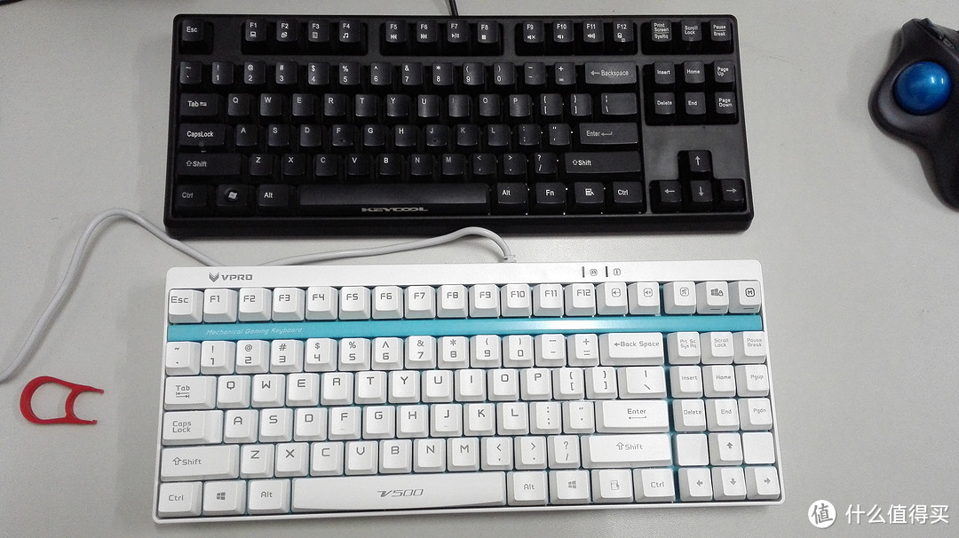 618剁手——Rapoo 雷柏 V500 青轴 白色版 机械键盘