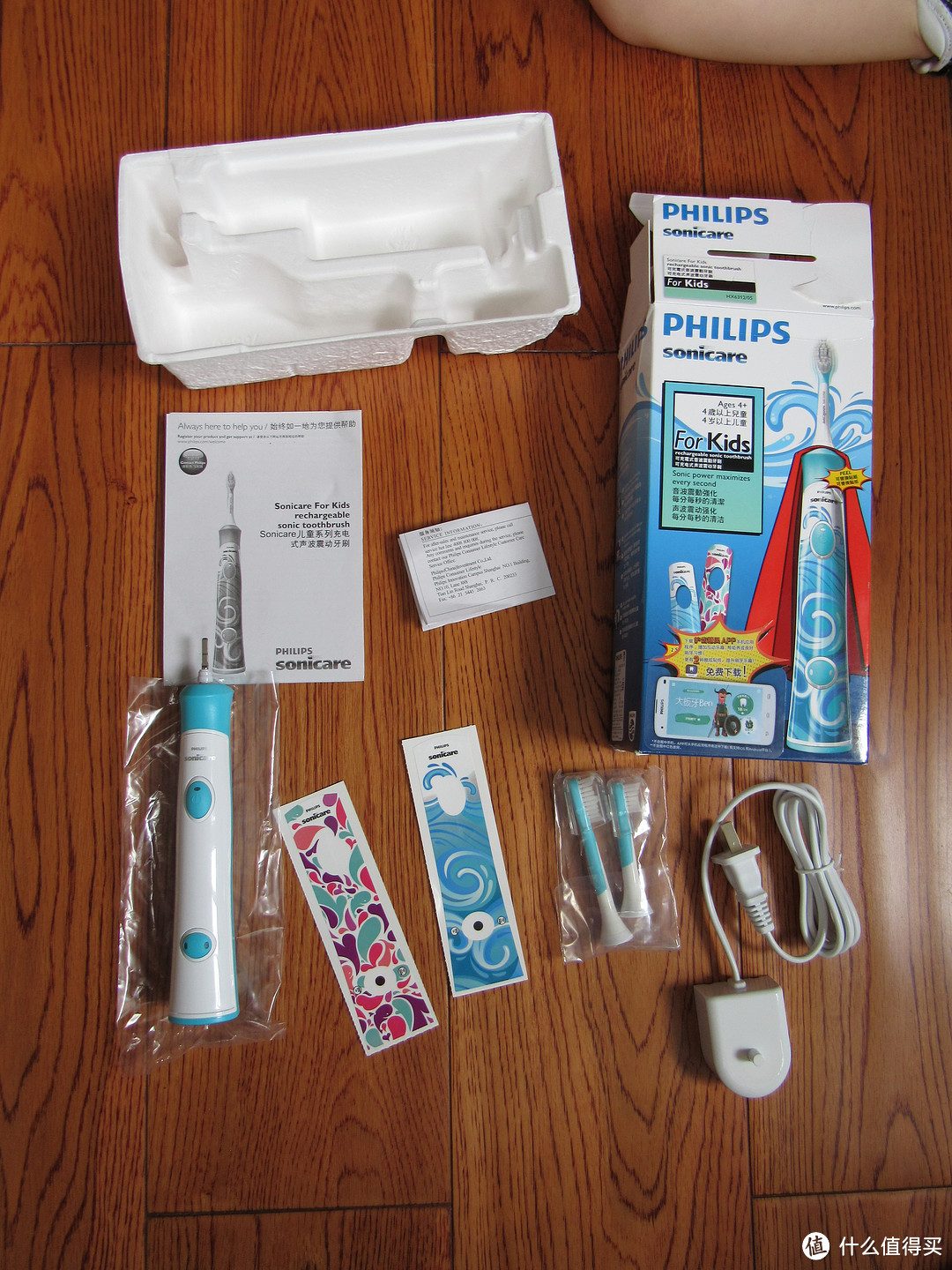 #原创新人#PHILIPS 飞利浦 HX6312 充电式电动牙刷儿童版