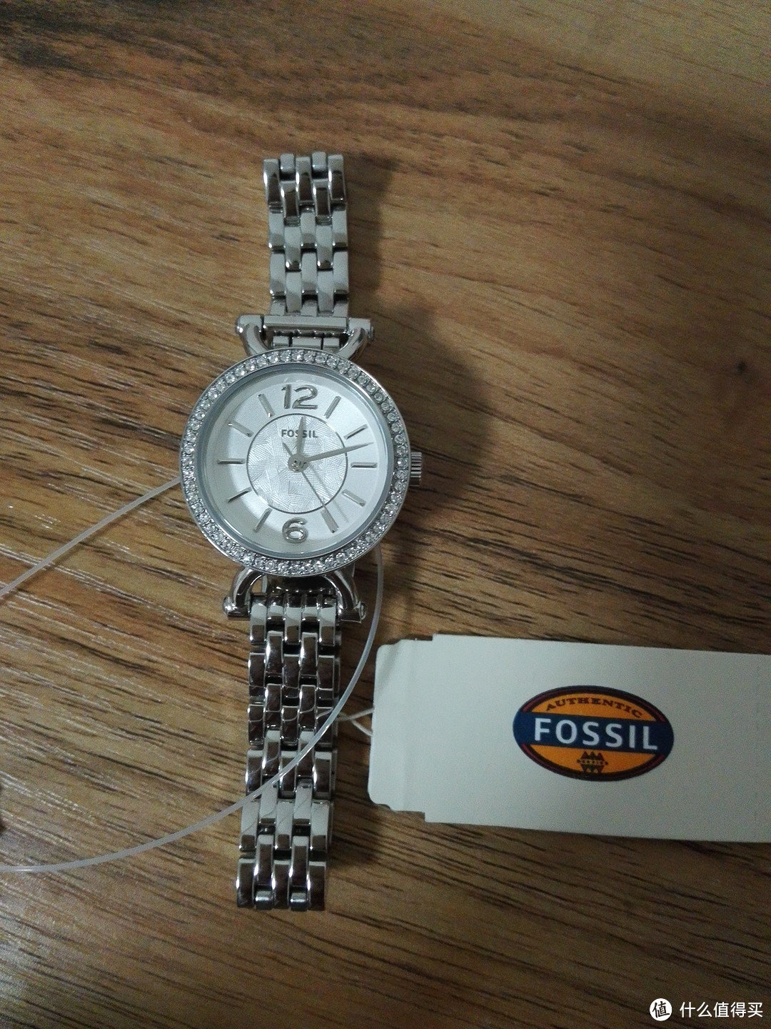 FOSSIL 化石 Georgia系列 月光银手表 开箱