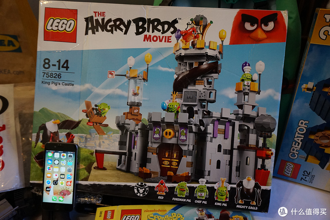 I am Angry ！（内附定格动画制作教程）—— LEGO 乐高 Angry Birds系列75826 猪王城堡 动手玩