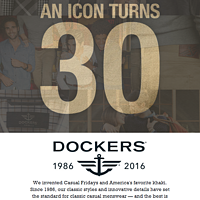 Dockers 30 周年纪念款卡其裤