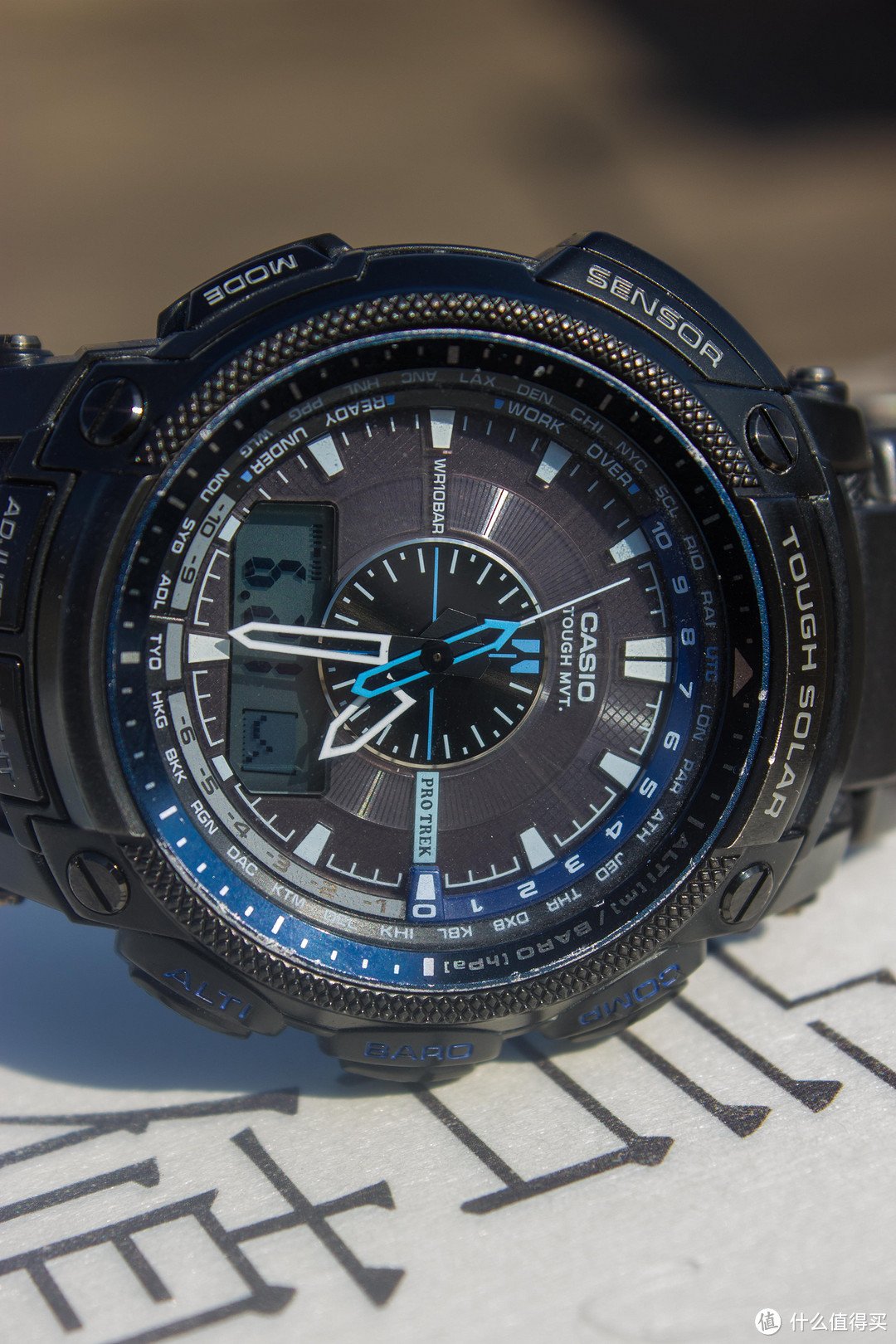 #本站首晒# 户外首选 — CASIO 卡西欧 PRW-5000YT-1D 运动手表