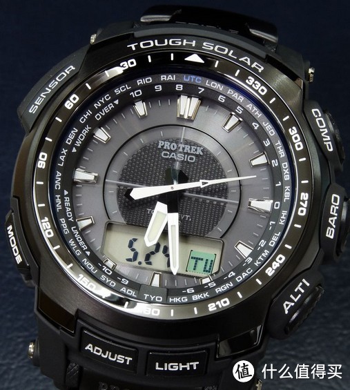 #本站首晒# 户外首选 — CASIO 卡西欧 PRW-5000YT-1D 运动手表