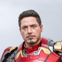 HotToys 复联2 钢铁侠MARK43+战争机器MARK2 1:4半胸像套装外观展示(漆面|战衣|齿轮|可动性)