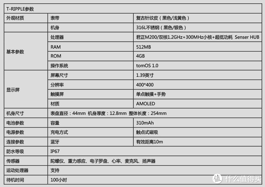 传统与科技的完美结合 —  土曼 T-RIPPLE 智能手表 测评