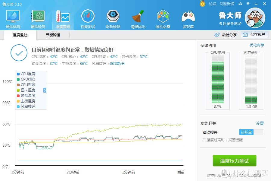 娱乐大师也控制在60度左右