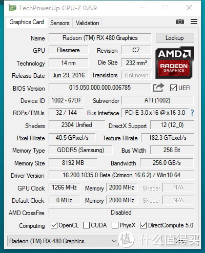 一份比较全面的 Sapphire 蓝宝石 RX480 8G 显卡 使用报告&降温指南