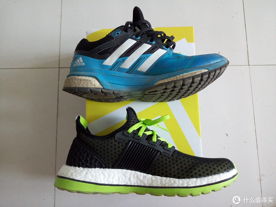 #原创新人# Adidas 阿迪达斯 Pure boost Chill M跑鞋 开箱 &对比初代Response Boost