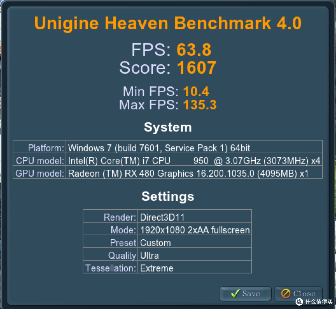 Sapphire 蓝宝石 RX480 显卡 评测