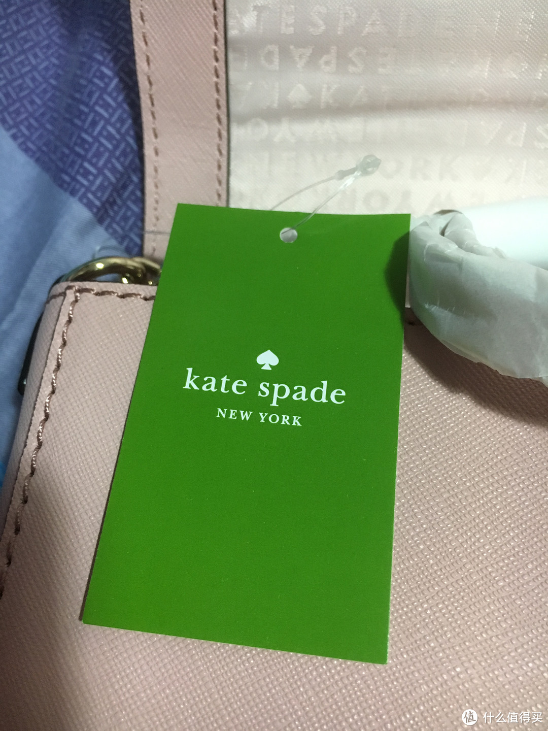 夏日小清新之选：KATE SPADE charlotte street alek粉色十字纹单肩包