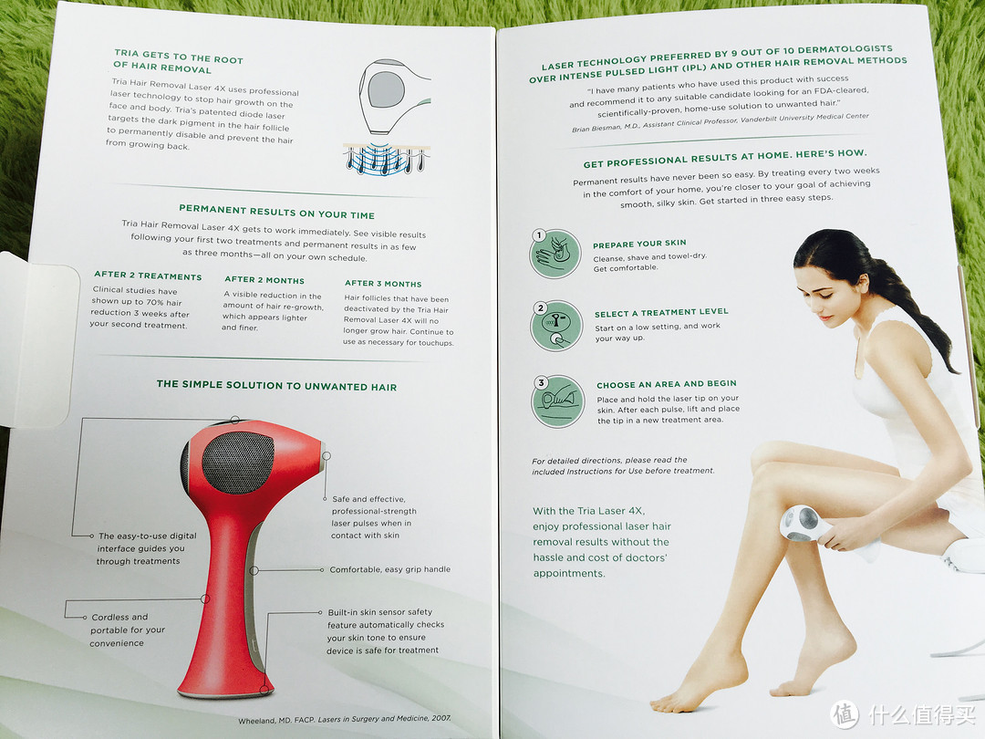 再见吧毛毛：tria Hair Removal Laser 4X 激光脱毛仪