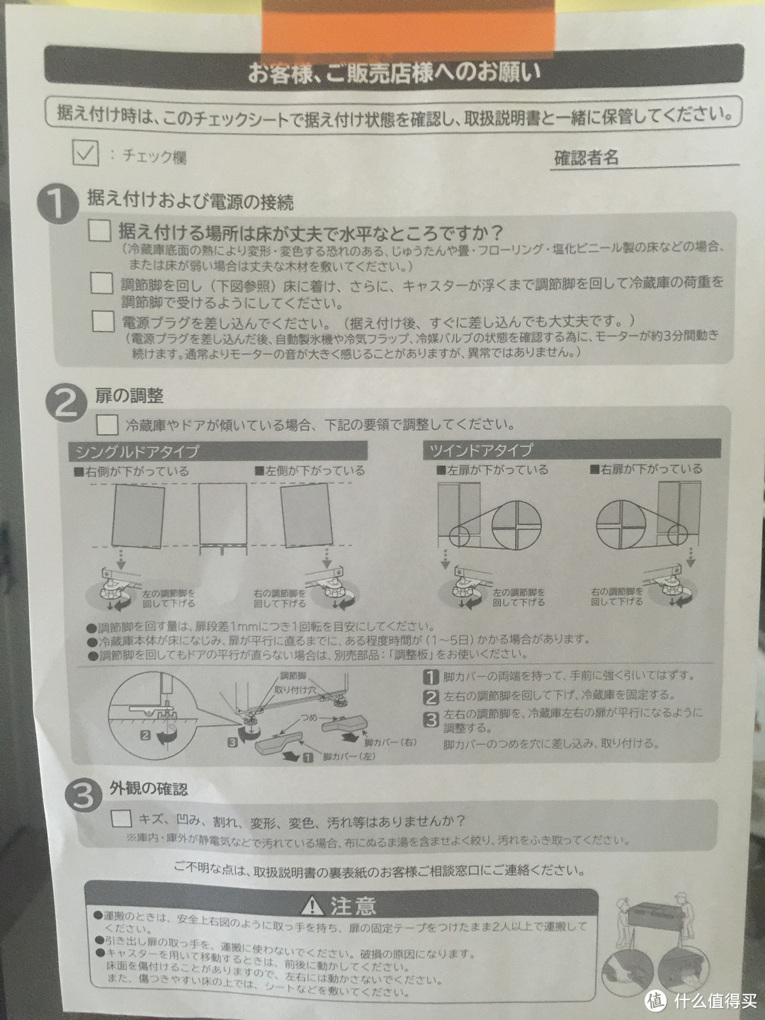 门上贴的TIPS