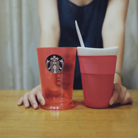 星巴克妙趣冻饮杯开箱展示(配件|说明书|保温杯|材质)