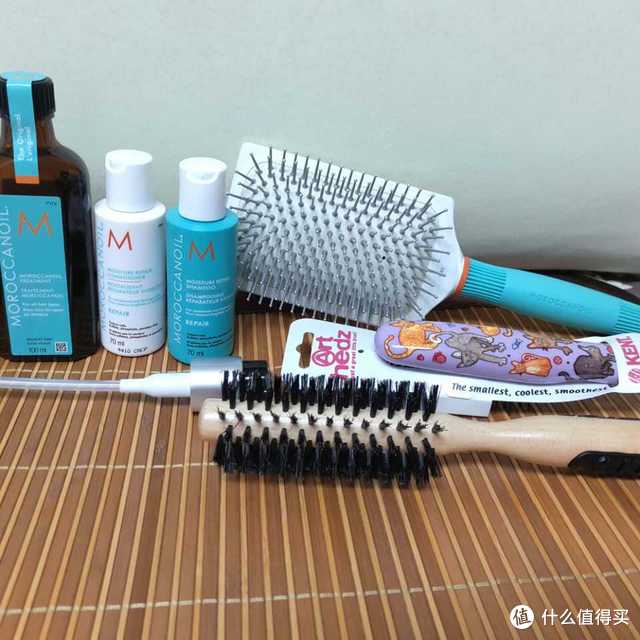 #原创新人# 直邮首单：HQhair Moroccanoil Kent Wetbrush 摩洛哥油修复洗护 3件套+ 梳子大家庭