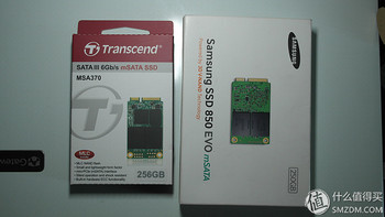 Transcend 创见 MTS400 256G 固态硬盘 开箱 & 与 SAMSUNG 三星 850 EVO 对比