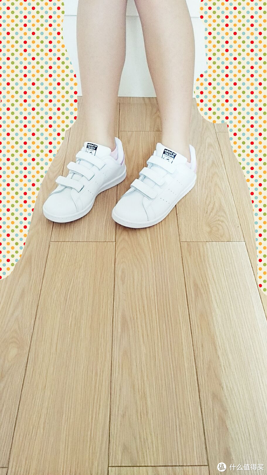 阿迪达斯镭射尾 — KIDS' ADIDAS® STAN SMITH™ SNEAKERS 女休闲鞋 晒单