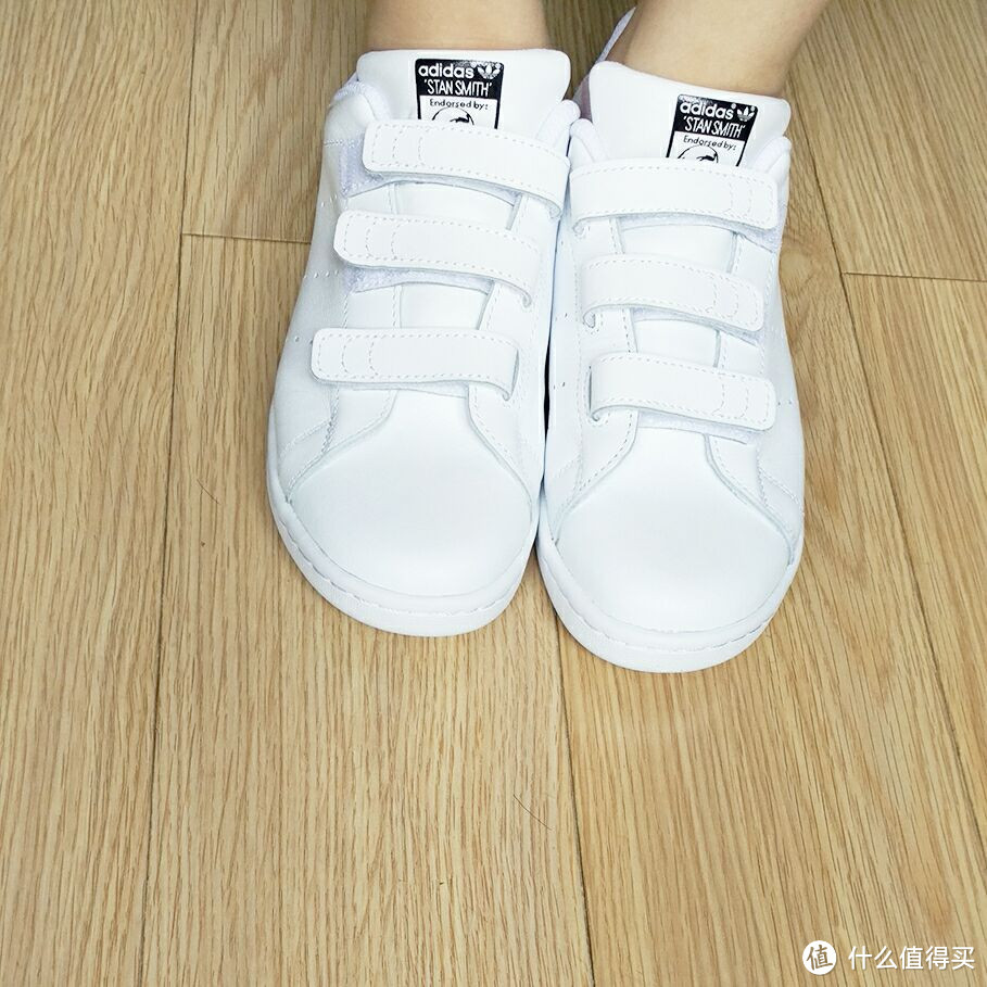 阿迪达斯镭射尾 — KIDS' ADIDAS® STAN SMITH™ SNEAKERS 女休闲鞋 晒单