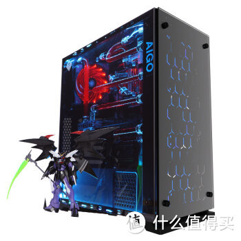 aigo 爱国者 月光宝盒X 钢化玻璃+RGB 机箱 详细点评