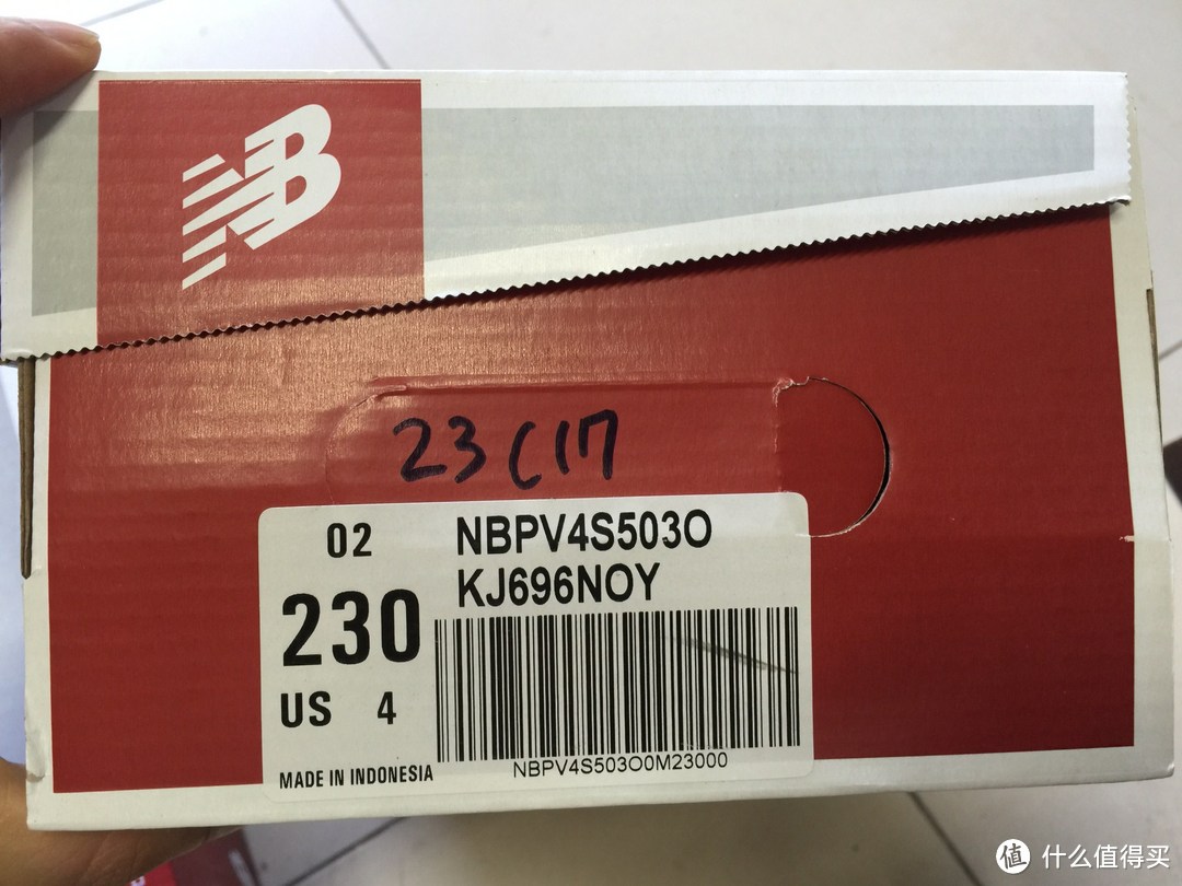 薇美铺中文官网购物尝试——买了俩双new balance 童鞋