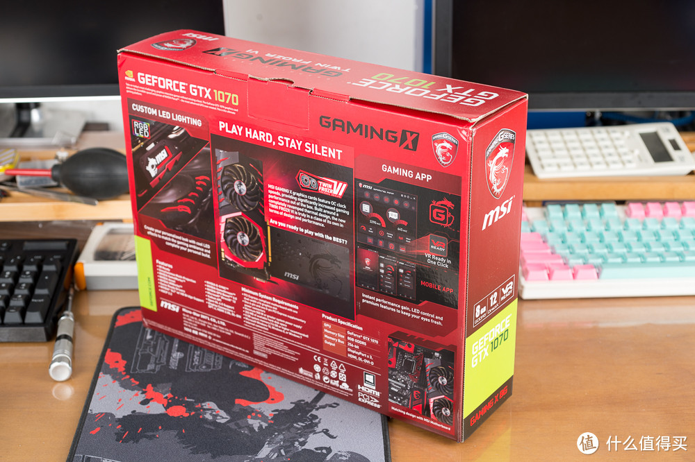 #我的显卡# 我的战术核弹显卡新装机 — MSI 微星 GTX 1070 GAMING X