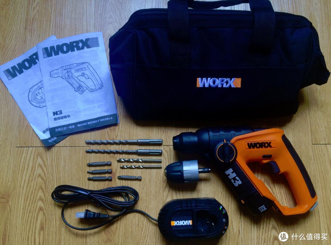 NB F350 电视机支架X worx 威克士 WX382.8 12V 电锤 开箱