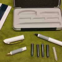 施耐德 金色年华钢笔F尖使用总结(吸墨器|墨胆|性价比)
