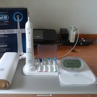 博朗 Oral-B Pro7000 电动牙刷开箱总结(按钮|底座|刷头)