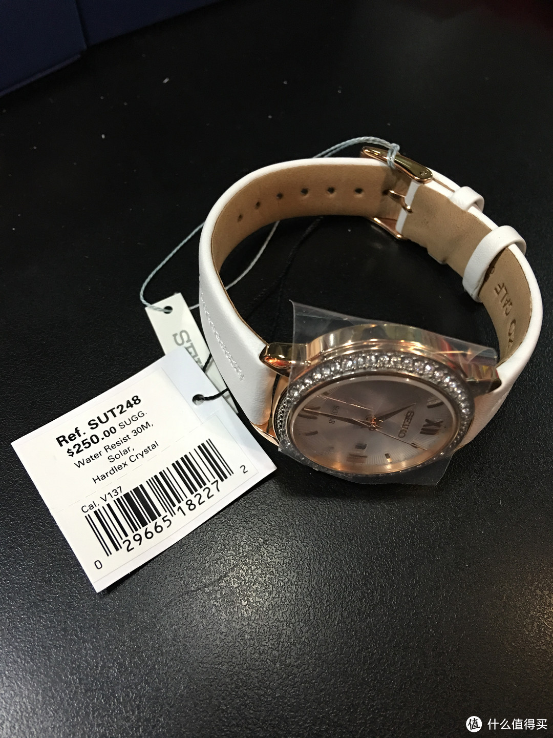 $69.99：SEIKO 精工 SUT248 女款 太阳能腕表 开箱