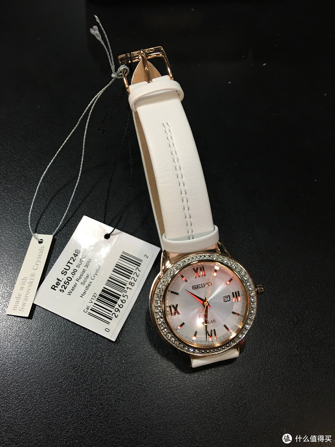 $69.99：SEIKO 精工 SUT248 女款 太阳能腕表 开箱