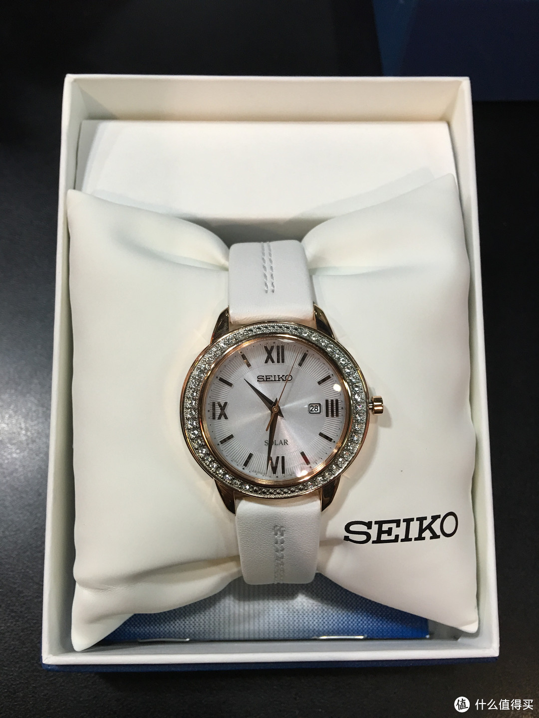 $69.99：SEIKO 精工 SUT248 女款 太阳能腕表 开箱