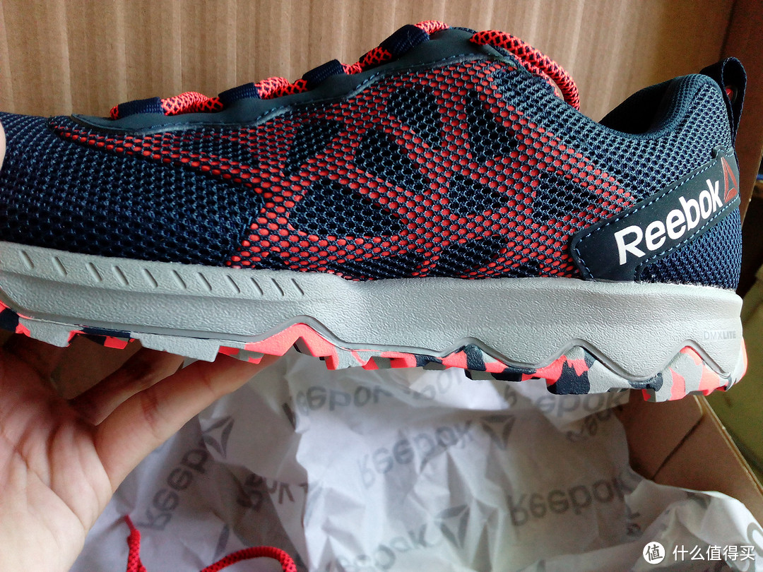 一双很花的 Reebok 锐步 越野跑鞋开箱 附赠如何确定鞋码经验