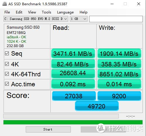 终于到手了 — SAMSUNG 三星 850EVO 250G M.2 固态硬盘