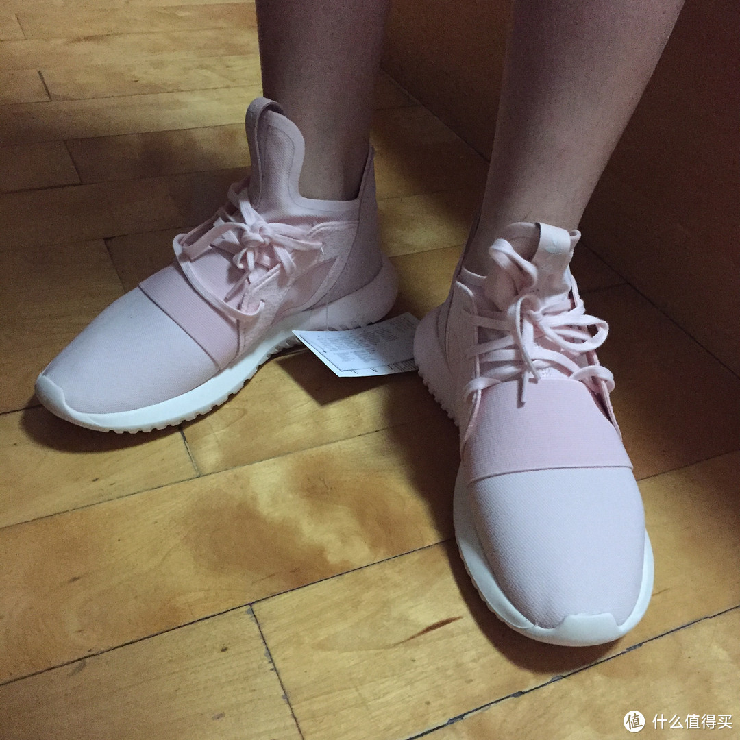 #原创新人#公主心拔草：Adidas 阿迪达斯 Tubular defiant 新款樱花粉小椰子