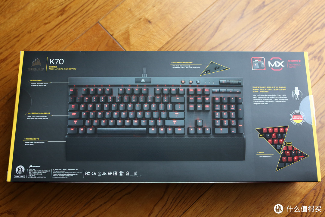 CORSAIR 海盗船 Vengeance系列 K70 游戏机械键盘 红轴 开箱（附谈中高端显卡选择）