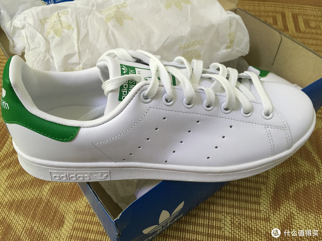 #原创新人# 潮鞋 —— Adidas 阿迪达斯 三叶草 Stan Smith 绿尾 男款休闲运动鞋 个人海淘 开箱晒单