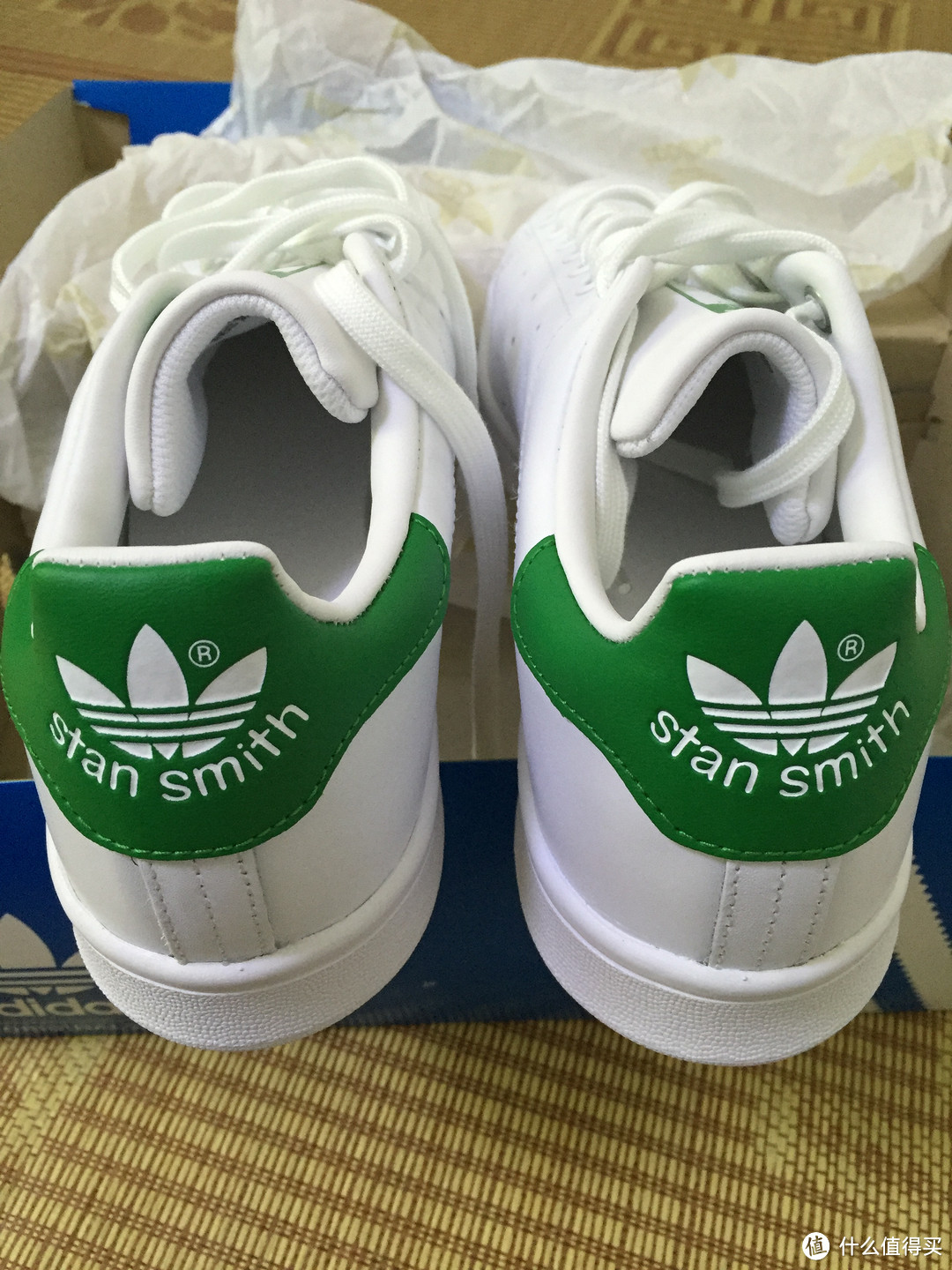 #原创新人# 潮鞋 —— Adidas 阿迪达斯 三叶草 Stan Smith 绿尾 男款休闲运动鞋 个人海淘 开箱晒单