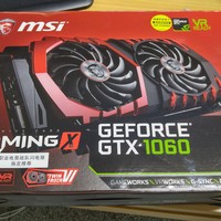 微星 GTX 1060 GAMING X 6G GDDR5 显卡外观展示(热管|接口|风扇|背板)