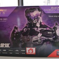 蓝宝石 R9 390 显卡外观展示(风扇|背板|接口|热管|鳍片)