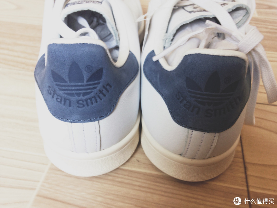 #原创新人# 种草已久的 Adidas 阿迪达斯 Stan Smith 蓝尾 男休闲运动鞋 晒单